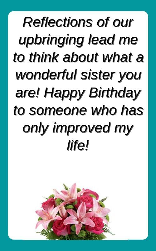 special happy birthday sister